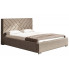 Łóżko tapicerowane z drewnianym stelażem 140x200 Dorino 3X