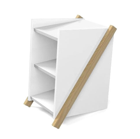 Zdjęcie produktu Skandynawska szafka Corto - biała.