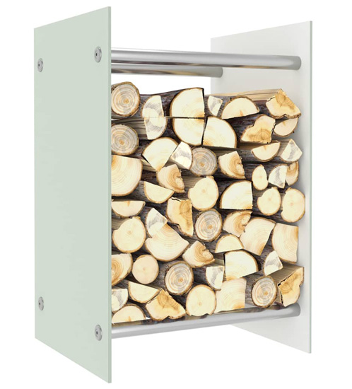 Szklany stojak na drewno Dalia 5X 40x35x60