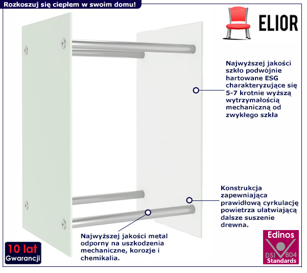 Stojak na drewno Dalia 5X 40x35x60