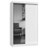 biała szafa przesuwna skandynawska 1 lustro przedpokoju salonu sypialni cetris 9x