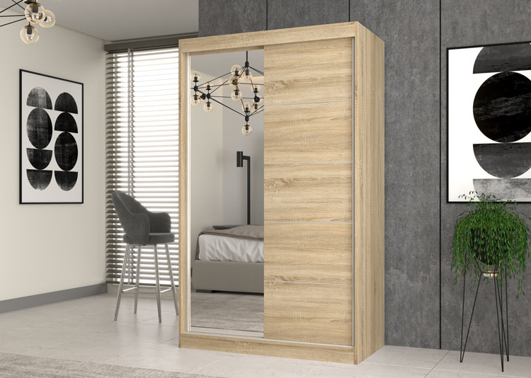 Wizualizacja garderoby z lustrem Stoflis 10X