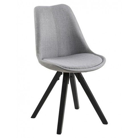Zdjęcie produktu Krzesło tapicerowane Oscar 2X - szary + czarny.