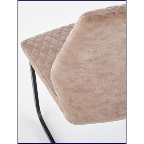 Zdjęcie beżowe krzesło w industrialnym stylu Erfix - sklep Edinos.pl