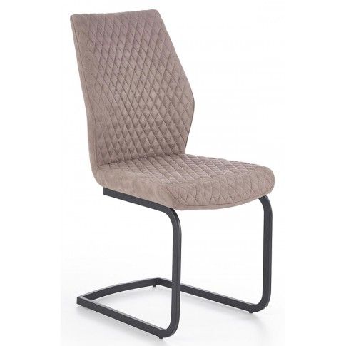 Zdjęcie produktu Tapicerowane krzesło pikowane Erfix - beżowe.