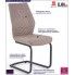 Fotografia Tapicerowane krzesło pikowane Erfix - beżowe z kategorii Krzesła tapicerowane beżowe