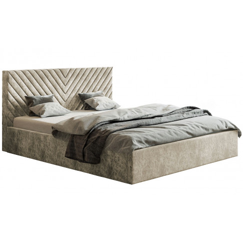 Tapicerowane łóżko z metalowym stelażem 140x200 Nuvell 4X