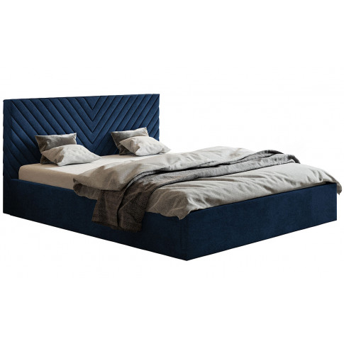 Tapicerowane łóżko z metalowym stelażem 160x200 Nuvell 4X