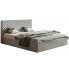 Tapicerowane łóżko z drewnianym stelażem 180x200 Nuvell 3X