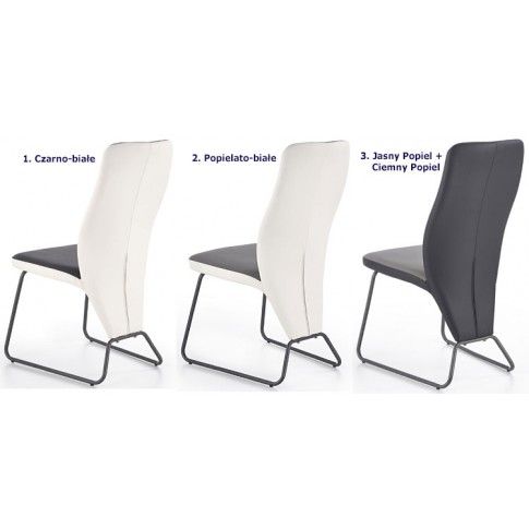 Szczegółowe zdjęcie nr 4 produktu Krzesło Asper - popiel + biały