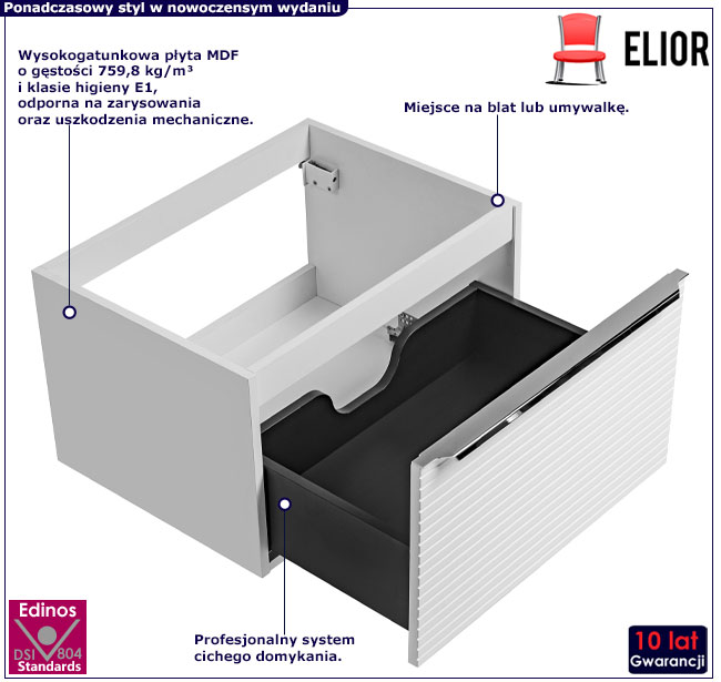 Nowoczesna szafka łazienkowa Ebra 4X 60