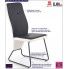 Fotografia Krzesło tapicerowane Asper - czarny + biały z kategorii Krzesła