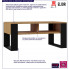 infografika prostokątnego stolika kawowego do salonu suri 5x