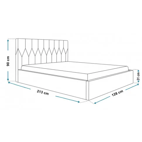 Wymiary łóżka 120x200 Mallon