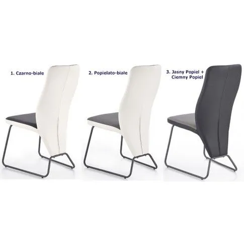 Zdjęcie popielate krzesło w nowoczesnym stylu Asper - sklep Edinos.pl