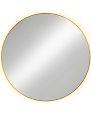 Złote lustro podświetlane wiszące - Krega 6 rozmiarów
