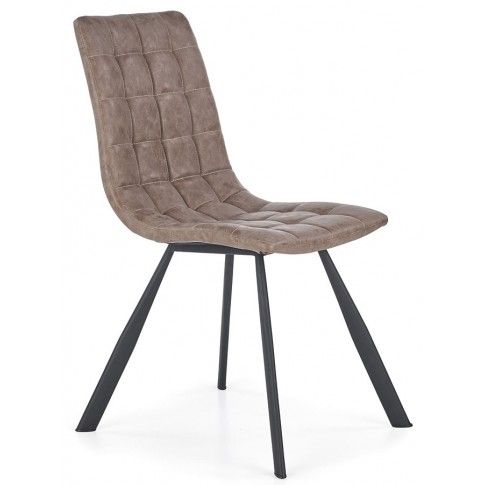 Zdjęcie produktu Krzesło pikowane Danton - brązowe.
