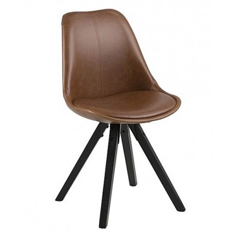 Zdjęcie produktu Krzesło vintage Oscar 3X - brązowe.