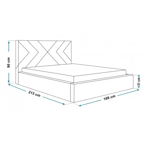 Wymiary łóżka 160x200 Grenell