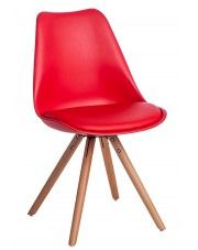 Krzesło Netos 4X - czerwone w sklepie Edinos.pl