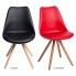 Zdjęcie krzesło Netos 4X czerwone do kawiarni - sklep Edinos.pl