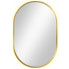 Złote lustro led w stylu glamour 95x40 cm - Fonsi 3X