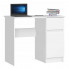 Białe minimalistyczne biurko młodzieżowe Akos