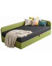 Tapczan młodzieżowy szary + zielony - Tuwini w sklepie Edinos.pl