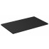 Czarny prostokątny blat łazienkowy Iconic 5X 80 cm