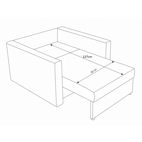 Szczegółowe zdjęcie nr 10 produktu Sofa jednoosobowa amerykanka grafit + szary - Dayton 3X