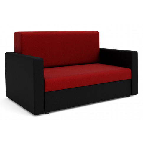 Sofa amerykanka 120cm czerwony czarny Dayton 4X