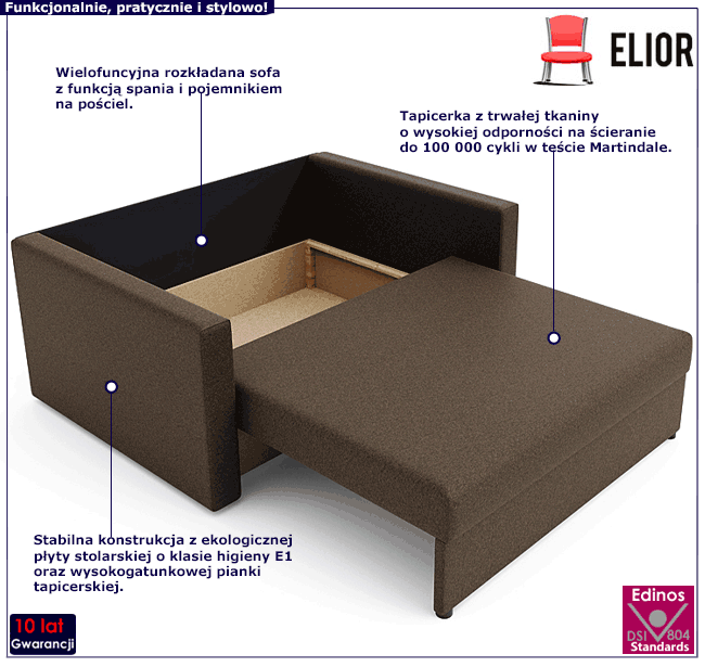 Sofa amerykanka rozkładana Idra 5X
