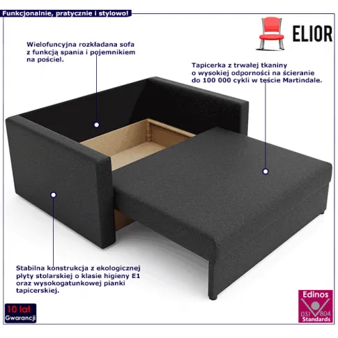 Amerykanka 120cm szara deseń football Dayton 5X