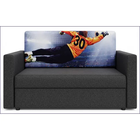 Sofa dziecięca rozkładana szary football Dayton 5X