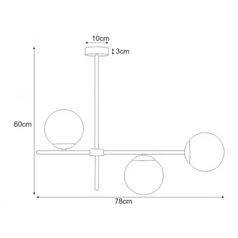 Wymiary lampy S866-Hida