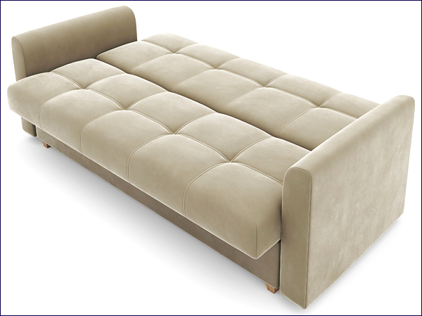 Rozkładana pikowana sofa wersalka Sondra