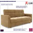 Ciemnobeżowa sofa rozkładana Sondra