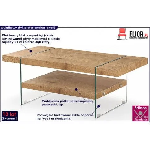 Fotografia Ława Ernest - dąb złoty z kategorii Ławy i stoliki