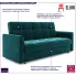 Turkusowa sofa rozkładana Sondra