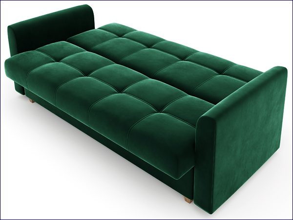 Rozkładana pikowana sofa wersalka Sondra