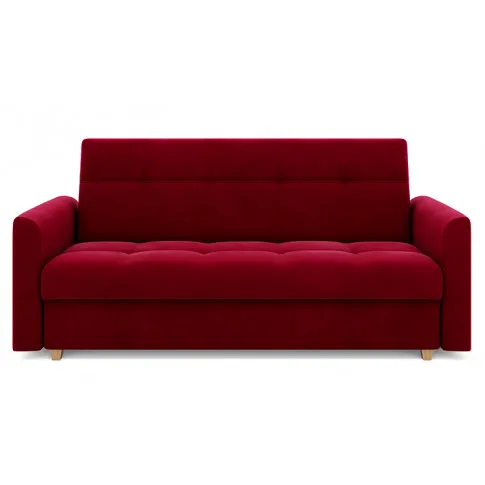 Burgundowa rozkładana kanapa Sondra