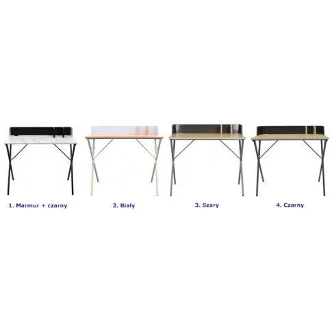 Dostępna kolorystyka biurek Erys