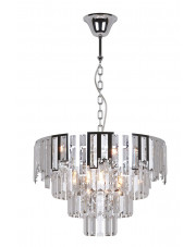 Srebrny elegancki żyrandol w stylu glamour - S878-Comas