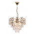 Złoty żyrandol glamour z kryształkami - S880-Zevi