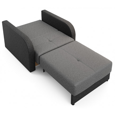 Sofa rozkładana z funkcją spania szaro antracytowa Folken 3X