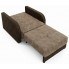Sofa rozkładana z funkcją spania jasny brąz ciemny brąz Folken 3X