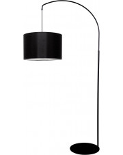 Czarna lampa stojąca z abażurem - S882-Vikos w sklepie Edinos.pl