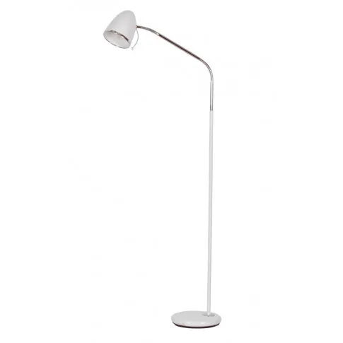 Biała lampa podłogowa na wyginanym ramieniu S883-Avisa