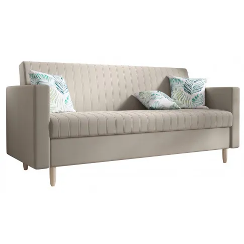 Bezowa rozkładana sofa Berit