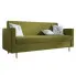 Limonkowa rozkładana sofa Berit